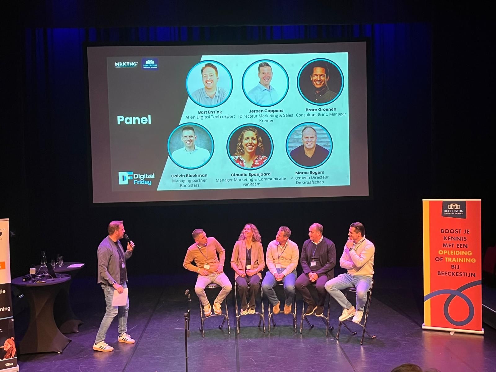 Bart in paneldiscussie