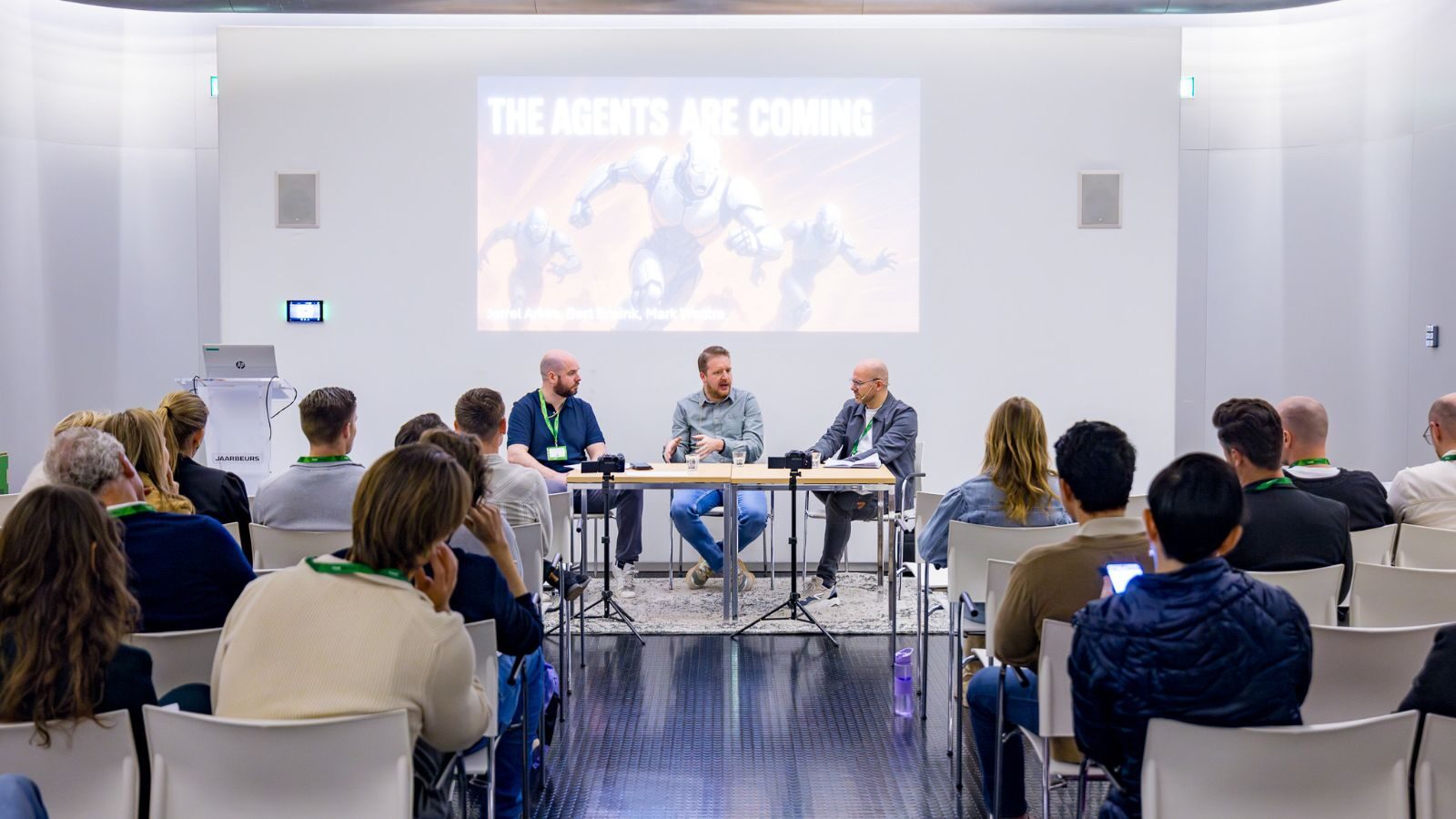 Podcast opname AI Marketing Event Frankwatching